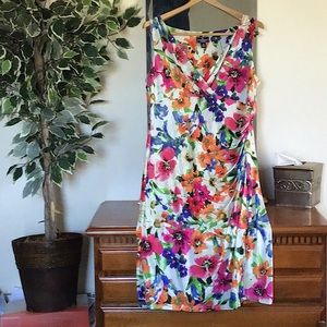 Sleeveless wrap dress
